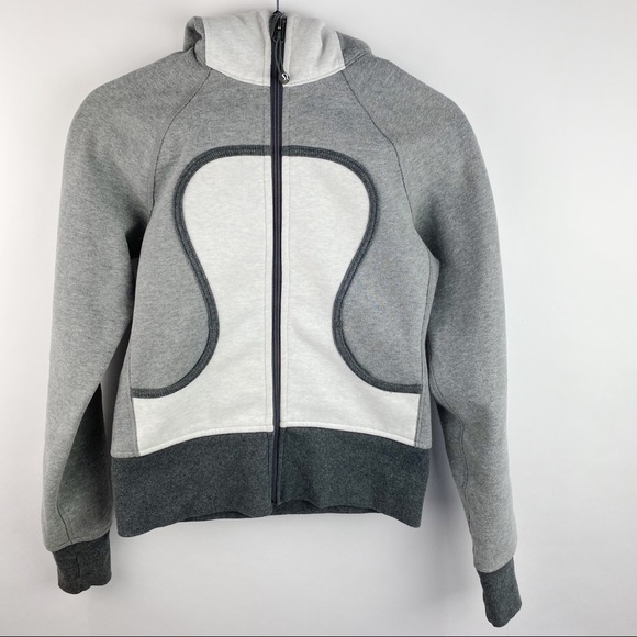 lululemon athletica Tops - Lululemon scuba hoodie two toned gray